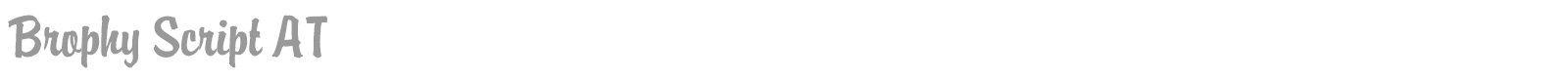 Brophy Script AT font preview